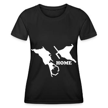 Helgoland Heimat Nordsee Insel Düne - Frauen Funktions-T-Shirt - Schwarz - Vorne - AI Model Female 172 light (172cm)