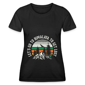 Himalaya Asie Everest Népal - T-shirt sport Femme - noir - Devant - AI Model Female 172 light (172cm)