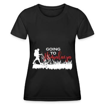 Himalaya Randonnées Montagnes Népal - T-shirt sport Femme - noir - Devant - AI Model Female 172 light (172cm)