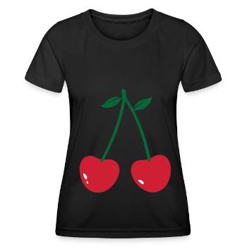 Cerise - T-shirt sport Femme - noir - Devant - AI Model Female 172 light (172cm)
