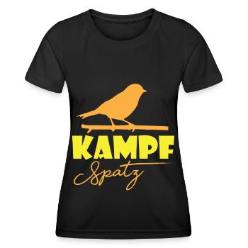 Sparrow Birds House Sparrow Sparrow sparrows - Women's Functional T-Shirt - black - Front - AI Model Female 172 light (172cm)