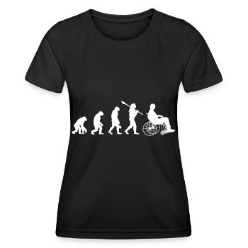 Wheelchair Evolution Handicap Motivation - Women's Functional T-Shirt - black - Front - AI Model Female 172 light (172cm)