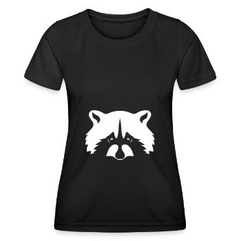 Raccoon head animal lover animal love - Women's Functional T-Shirt - black - Front - AI Model Female 172 light (172cm)