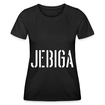 Serbe Jebiga Serbie Serbes - T-shirt sport Femme - noir - Devant - AI Model Female 172 light (172cm)