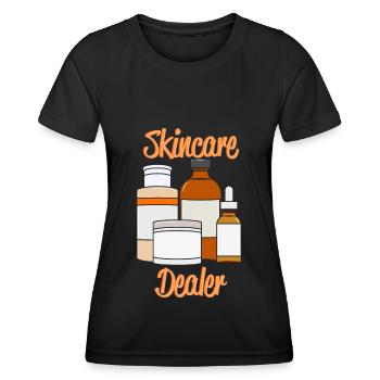 Skincare Dealer Dermatologist Geschenk - Frauen Funktions-T-Shirt - Schwarz - Vorne - AI Model Female 172 light (172cm)