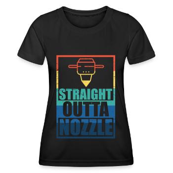 3d Print Printer 3d Printer Printing Gift - Women's Functional T-Shirt - black - Front - AI Model Female 172 light (172cm)