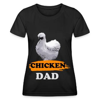 Poulet poulet poule - T-shirt sport Femme - noir - Devant - AI Model Female 172 light (172cm)