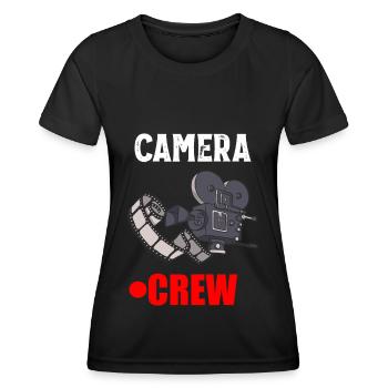 Cinéaste cinéaste Réalisateur Camera Crew - T-shirt sport Femme - noir - Devant - AI Model Female 172 light (172cm)