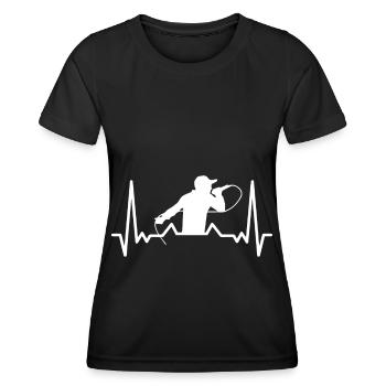 Beatbox Pulse Hip-Hop Beat Beatboxer - T-shirt sport Femme - noir - Devant - AI Model Female 172 light (172cm)