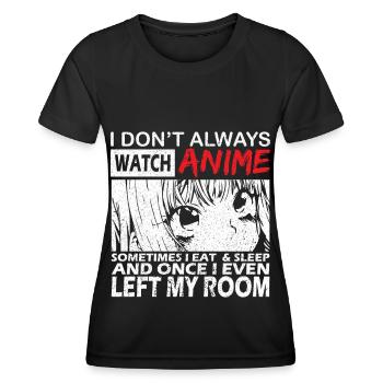 Hentai Anime Manga Japanese Etchi Waifu Kawaii - Women's Functional T-Shirt - black - Front - AI Model Female 172 light (172cm)