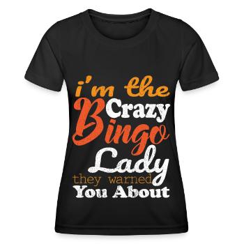 Bingo Bingo Joueur de société Bingo Lotto - T-shirt sport Femme - noir - Devant - AI Model Female 172 light (172cm)