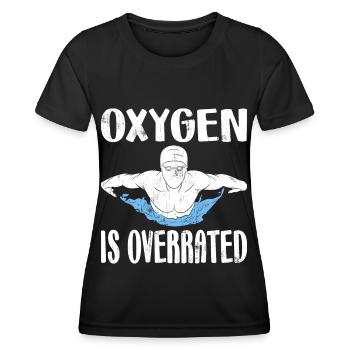 Oxygen is Overrated Natation Natation Eau - T-shirt sport Femme - noir - Devant - AI Model Female 172 light (172cm)