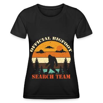 Bigfoot Sasquatch Yeti - Women's Functional T-Shirt - black - Front - AI Model Female 172 light (172cm)
