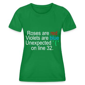 Programmer Computer Scientist Programming - Women's Functional T-Shirt - kelly green - Front - AI Model Female 172 dark (172cm)