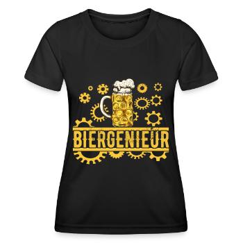 Bierbrauer Bierbrauen Bier Geschenk - Frauen Funktions-T-Shirt - Schwarz - Vorne - AI Model Female 172 light (172cm)