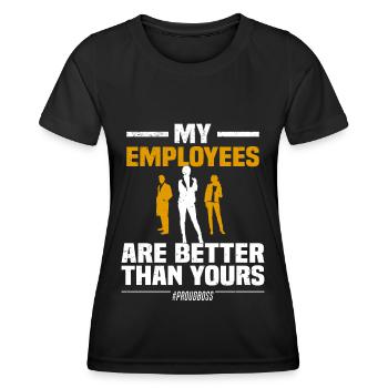 Proud Boss Colleagues Startup Team Entrepreneur - Women's Functional T-Shirt - black - Front - AI Model Female 172 light (172cm)