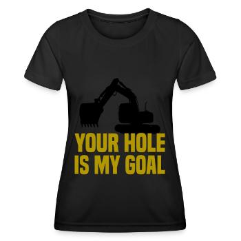 Crawler Excavator Excavator Sorry Construction Machine - Women's Functional T-Shirt - black - Front - AI Model Female 172 light (172cm)
