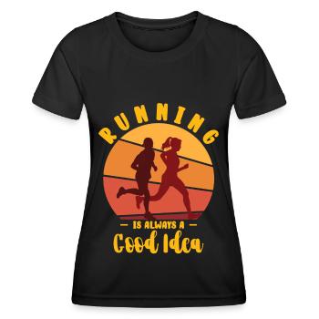 Marathon Marathon Marathon Runner Gift - Women's Functional T-Shirt - black - Front - AI Model Female 172 light (172cm)