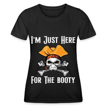 Pirate Pirate Pirate Bateau Pirate Cadeau - T-shirt sport Femme - noir - Devant - AI Model Female 172 light (172cm)