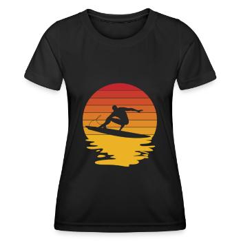 Surf Surf Planche de surf Surf Surf Surf - T-shirt sport Femme - noir - Devant - AI Model Female 172 light (172cm)