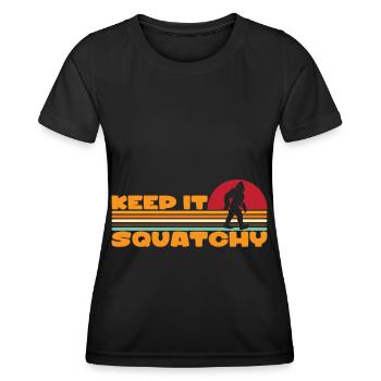 Bigfoot Sasquatch Yeti - Women's Functional T-Shirt - black - Front - AI Model Female 172 light (172cm)
