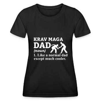 Krav Maga Israeli Martial Arts Gift - Women's Functional T-Shirt - black - Front - AI Model Female 172 light (172cm)