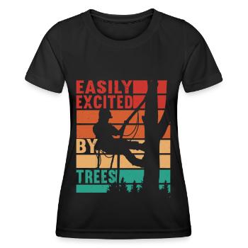 Arboriculteur Baumpfleger - T-shirt sport Femme - noir - Devant - AI Model Female 172 light (172cm)