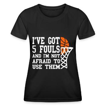 Basketball Basketball Basketball Team - Women's Functional T-Shirt - black - Front - AI Model Female 172 light (172cm)