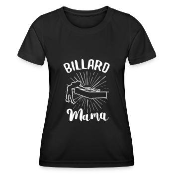 Billard Piscine Billard Billard Boule Billard Billard Cuisine 8Ball - T-shirt sport Femme - noir - Devant - AI Model Female 172 light (172cm)