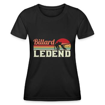 Billiards Pool Billiards Billiards Ball Billiards Cook 8Ball - Women's Functional T-Shirt - black - Front - AI Model Female 172 light (172cm)