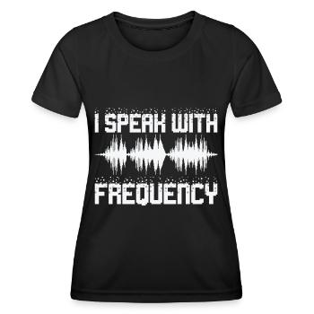 Funk Amateur Funker Funken Radio Hobby Geschenk - Frauen Funktions-T-Shirt - Schwarz - Vorne - AI Model Female 172 light (172cm)