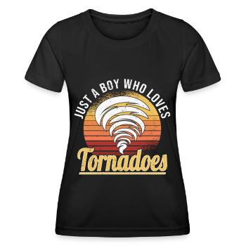 Tornado Hunter Tornado Tornado Chaser Ouragan - T-shirt sport Femme - noir - Devant - AI Model Female 172 light (172cm)