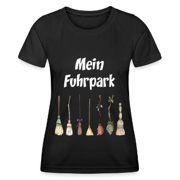 Halloween Hexen Mama Mein Fuhrpark Shirt - Frauen Funktions-T-Shirt - Schwarz - Vorne - AI Model Female 172 light (172cm)