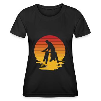 Charpentier Charpentier Menuiserie Charpentier - T-shirt sport Femme - noir - Devant - AI Model Female 172 light (172cm)