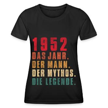 70 Geburtstag 70 Jahre Alt - Frauen Funktions-T-Shirt - Schwarz - Vorne - AI Model Female 172 light (172cm)
