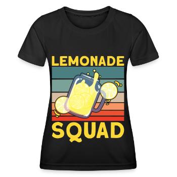 Lemonade Squad – Conception de cruche rétro - T-shirt sport Femme - noir - Devant - AI Model Female 172 light (172cm)
