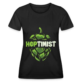 Bière Houblon Brasserie Brasserie Brasserie Bière artisanale - T-shirt sport Femme - noir - Devant - AI Model Female 172 light (172cm)