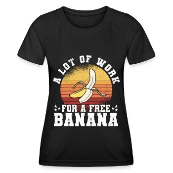 Coureurs de marathon en course semi-marathon - T-shirt sport Femme - noir - Devant - AI Model Female 172 light (172cm)