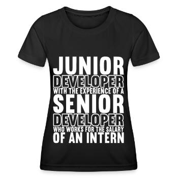Programmierer Programmieren Informatiker - Frauen Funktions-T-Shirt - Schwarz - Vorne - AI Model Female 172 light (172cm)