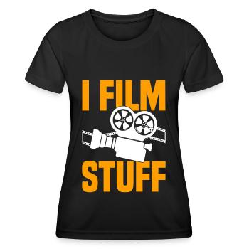 Director Filmmaker Feature Film Film - Women's Functional T-Shirt - black - Front - AI Model Female 172 light (172cm)