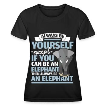 Soyez un animal animalier animalier animalier gardien de zoo - T-shirt sport Femme - noir - Devant - AI Model Female 172 light (172cm)