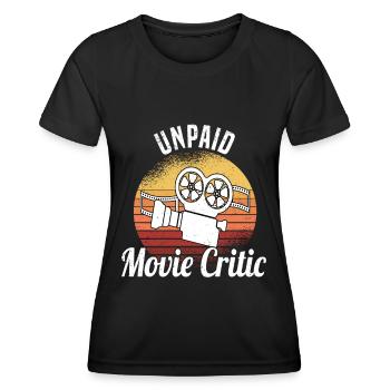 Critique de film Critique de film Long métrage - T-shirt sport Femme - noir - Devant - AI Model Female 172 light (172cm)