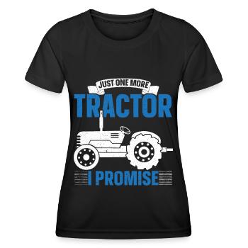 Nur noch einen Traktor verspreche ich Bauernhof Ba - Frauen Funktions-T-Shirt - Schwarz - Vorne - AI Model Female 172 light (172cm)