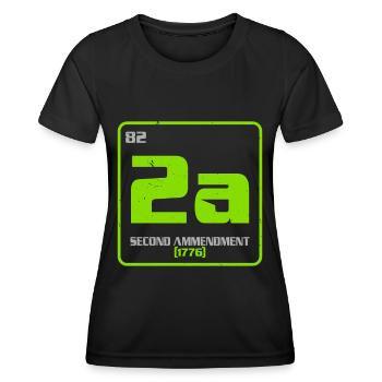 Second Amendment Gun Rights 2nd Amendment America - Women's Functional T-Shirt - black - Front - AI Model Female 172 light (172cm)
