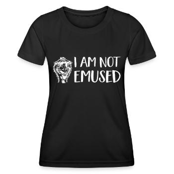 Emu Laufvogel Emu Liebe Zoowärter Australien Vogel - Frauen Funktions-T-Shirt - Schwarz - Vorne - AI Model Female 172 light (172cm)