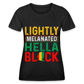 Black History Month Black History American - Frauen Funktions-T-Shirt - Schwarz - Vorne - AI Model Female 172 light (172cm)