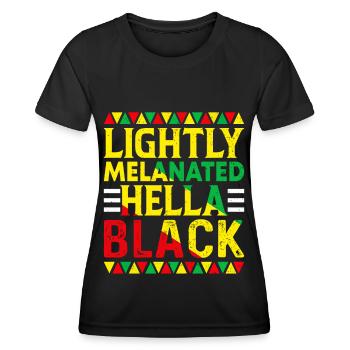 Black History Month Black History American - Women's Functional T-Shirt - black - Front - AI Model Female 172 light (172cm)