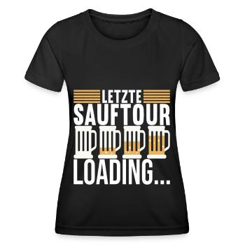 Junggesellenabschied Bräutigam Poltern - Frauen Funktions-T-Shirt - Schwarz - Vorne - AI Model Female 172 light (172cm)