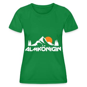 Alm Mountain Hiking Summit Trekking en plein air - T-shirt sport Femme - vert - Devant - AI Model Female 172 dark (172cm)