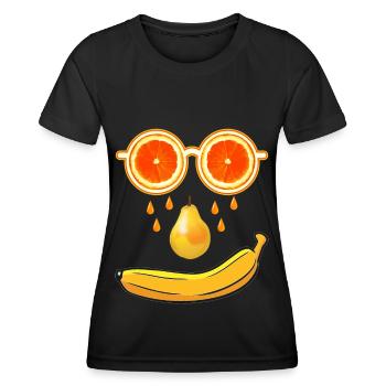 Sommer Früchte - Frauen Funktions-T-Shirt - Schwarz - Vorne - AI Model Female 172 light (172cm)